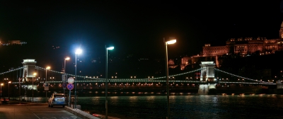 Danube River at Night Budapest Hungary 2011